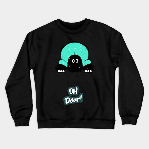 Oh Dear! Crewneck Sweatshirt by Funky Turtle